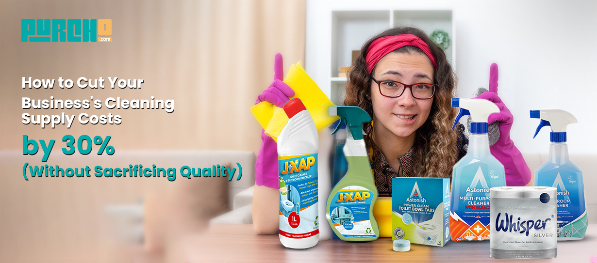 Purcho bulk cleaning supplies helping UK businesses save on costs with one-month credit and professional products