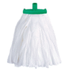 Prairie big white mop head with green socket Purcho
